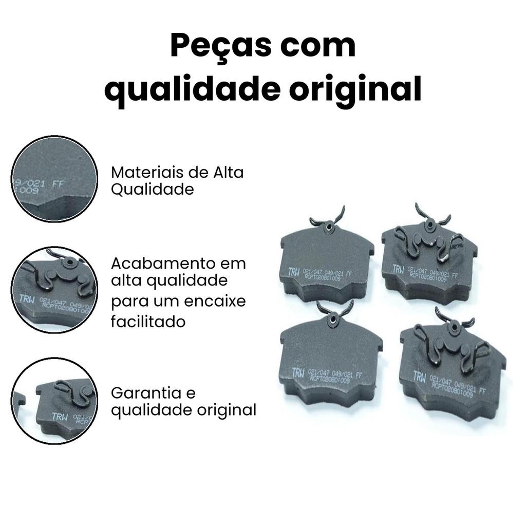 Pastilha de Freio Dianteiro TRW Gol Corsa - Imagem 3