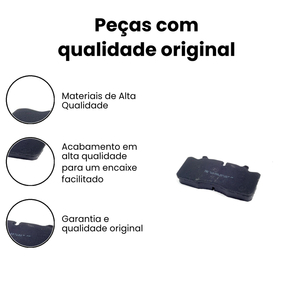 Pastilha de Freio Dianteiro/Traseiro TRW 712 914 - Imagem 3