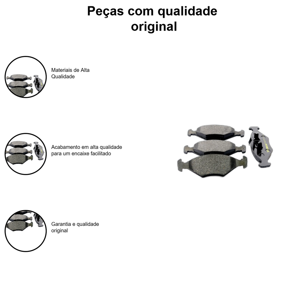 Pastilhas Freio Fiat Fiorino 1.3 8v Flex - Imagem 3
