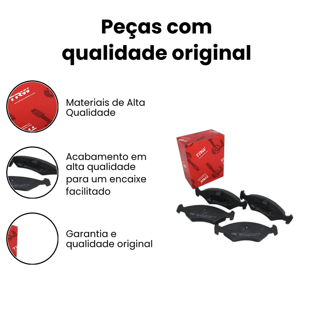 Pastilha de Freio Dianteiro TRW Courier - Imagem 3