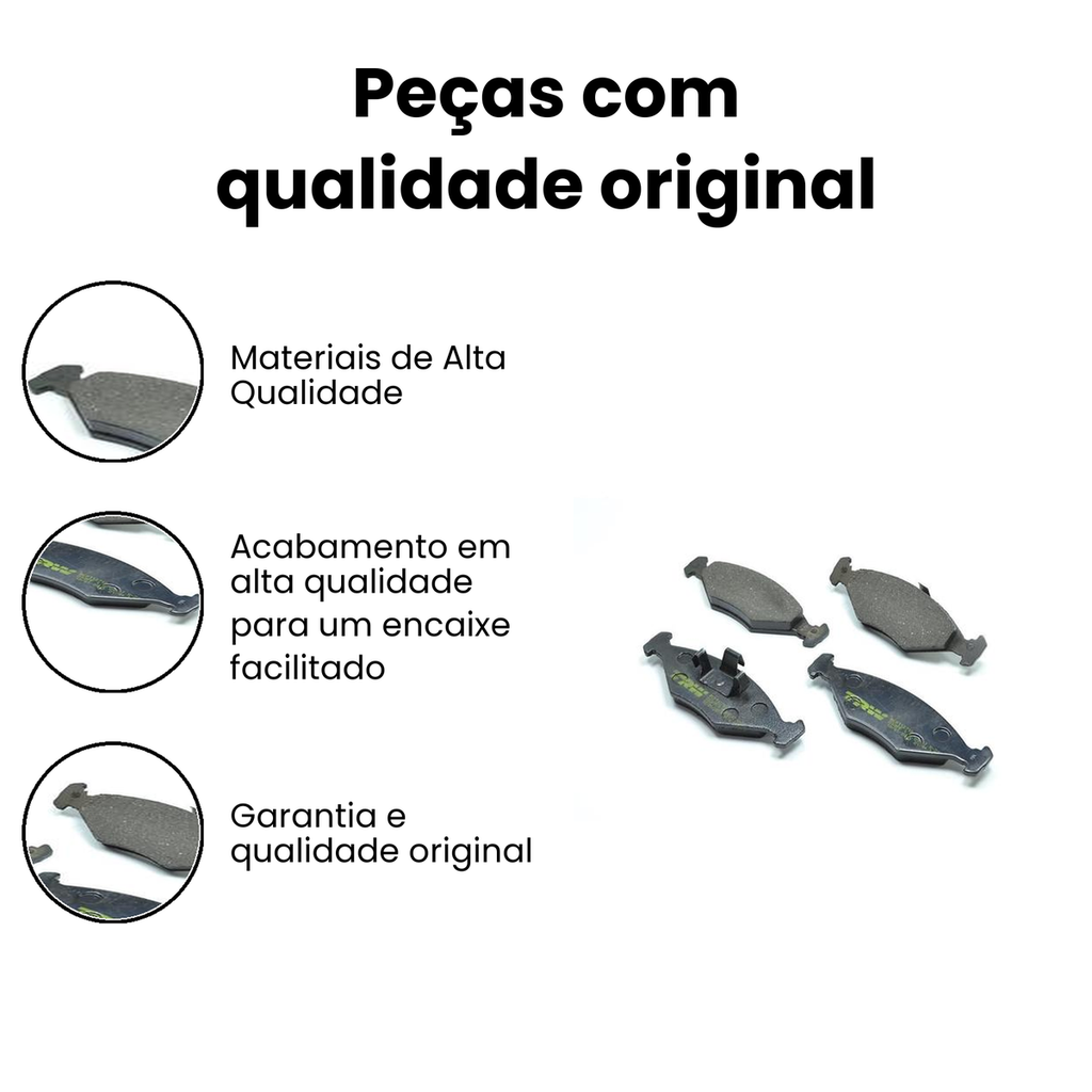 Pastilha de Freio Dianteiro TRW - Gol - Imagem 3