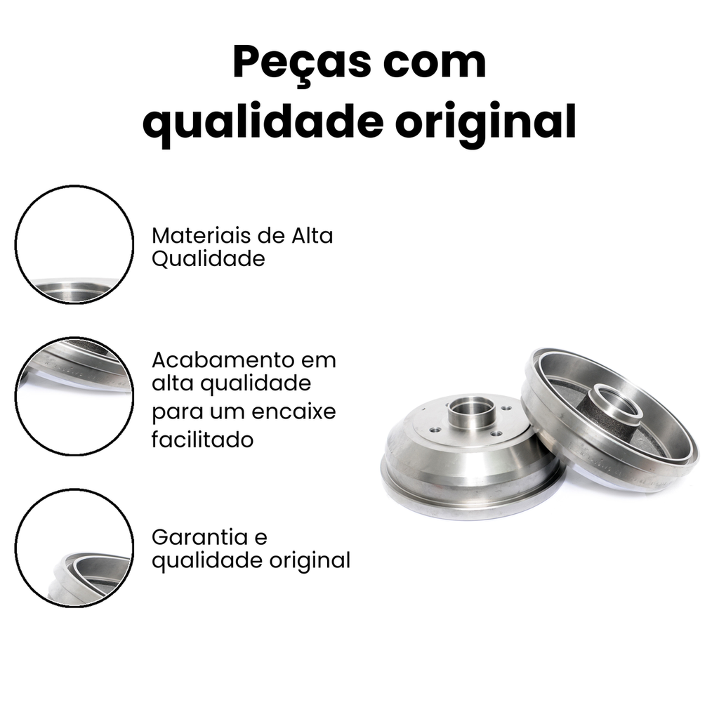 Tambor de Freio Traseiro TRW Corsa - Imagem 3