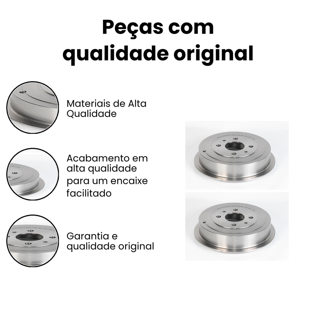 Tambor de Freio Traseiro TRW - Pulse Uno - Imagem 3