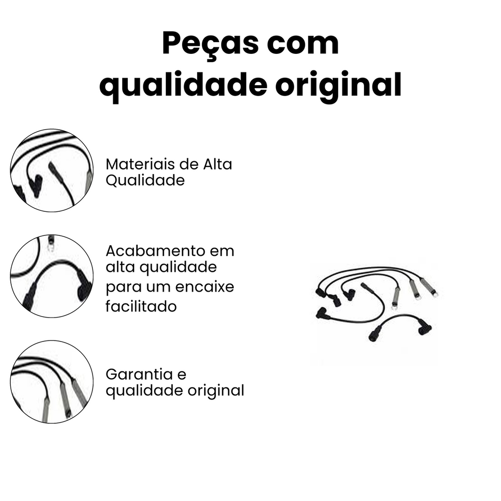Cabo de Vela de Ignição Chevrolet Corsa 1.0 1.4 1.6 8v 94-96 - Imagem 2