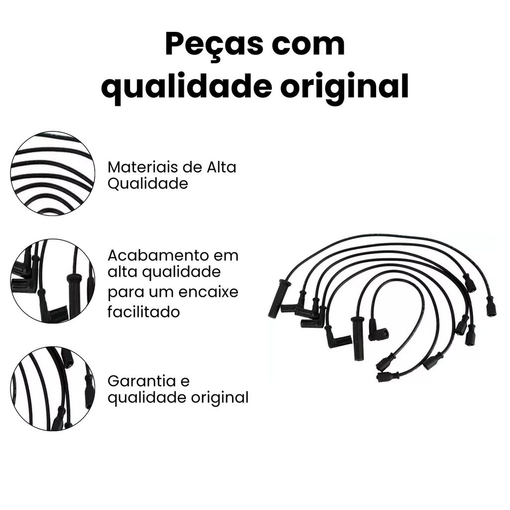 Cabo de Vela de Ignição Chevrolet Blazer S10 4.3L V6 - Imagem 3