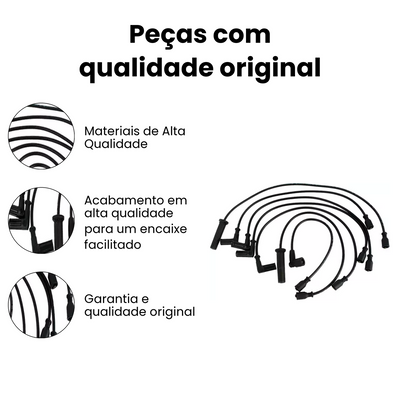 Cabo de Vela de Ignição Chevrolet Blazer S10 4.3L V6 - Imagem 2