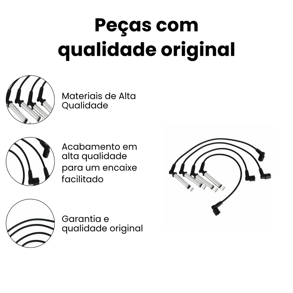 Cabo de Vela de Ignição P/ Chevrolet S10 Blazer 2.4L - Imagem 3