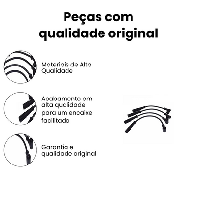 Cabo de Vela de Ignição Fiat Uno Mille 1.0 8V - Imagem 2