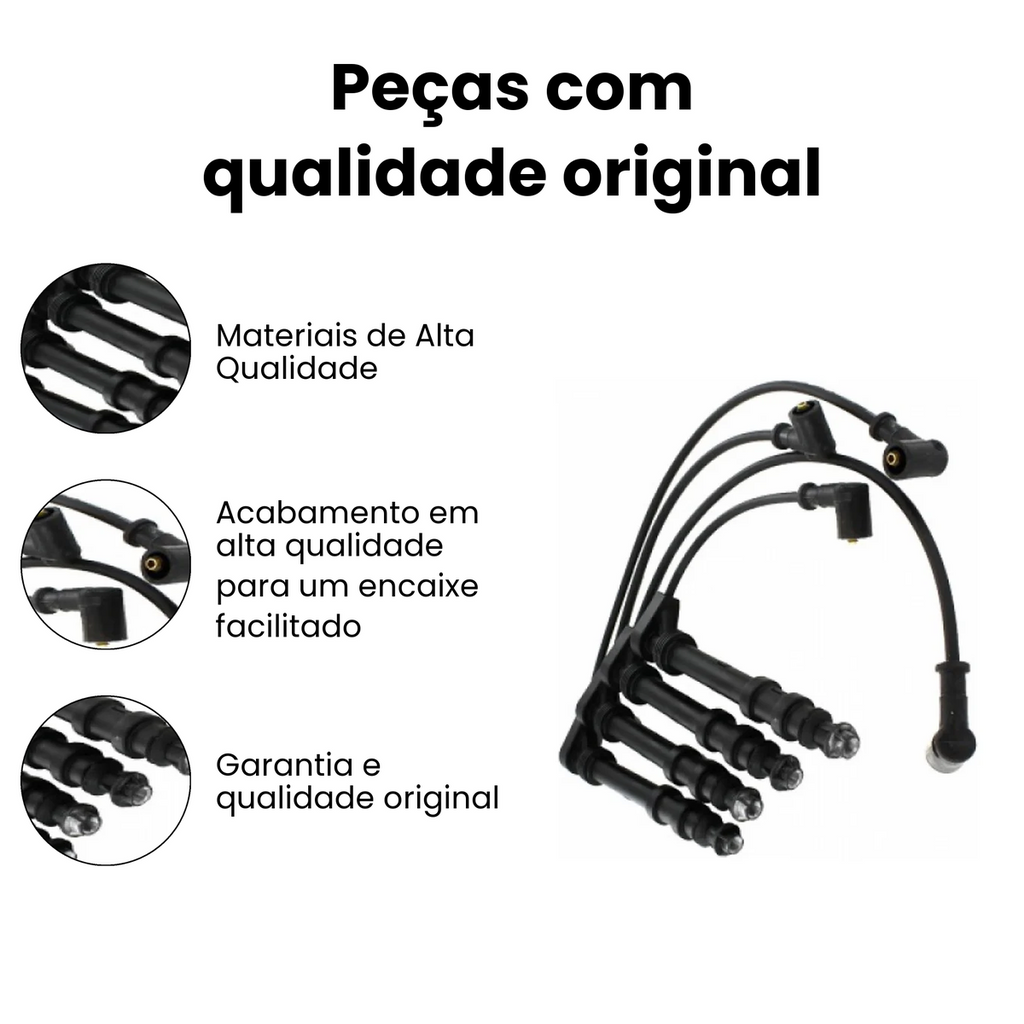 Cabo de Vela de Ignição Fiat Brava 1.6 16V - Imagem 3