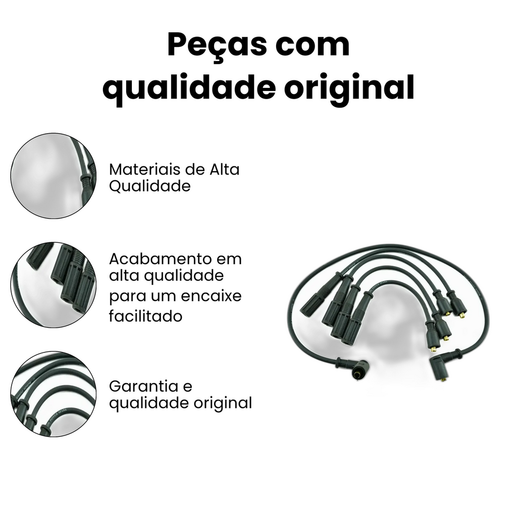 Cabo de Vela de Ignição Fiat Prêmio Uno Fiorino Elba - Imagem 3