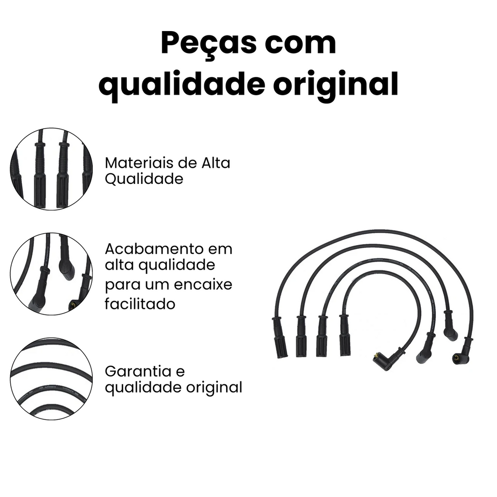 Cabo de Vela Ignição Fiat Palio 1.6 8V Sevel Original - Imagem 2