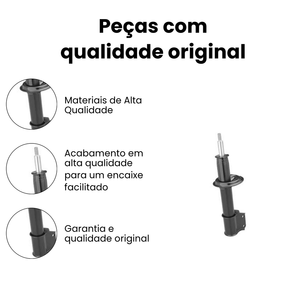 AMORTECEDOR DE SUSPENSÃO DIANTEIRO DIREITO E ESQUERDO FIAT SE-31142 - Imagem 3