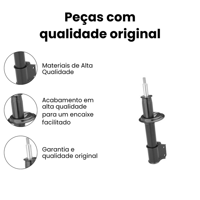 Amortecedor de Suspensão Dianteiro Uno Fiorino 1988-2013 - Imagem 3