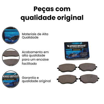 Pastilha de Freio Dianteiro SPEED BRAKE Kardian - Imagem 3