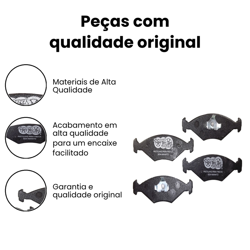 Pastilha de Freio Dianteiro Speed Brake Prêmio - Imagem 3