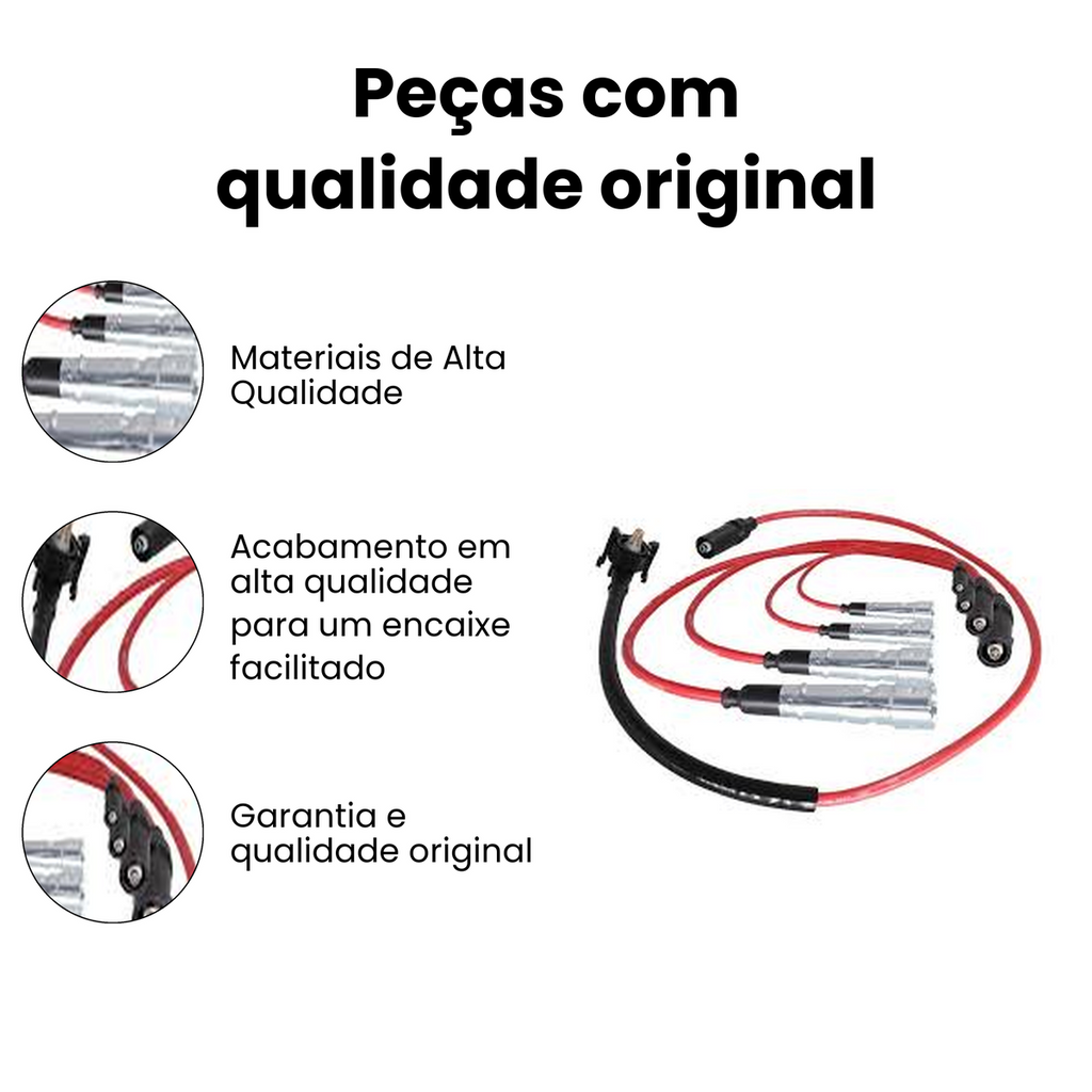 Cabo de Vela de Ignição VW Ford Pointer Logus Escort - Imagem 3