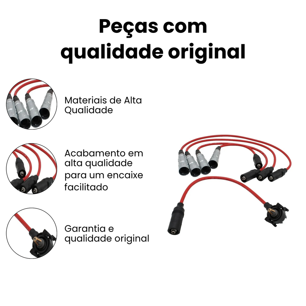 Cabo de Vela Ignição Volkswagen Gol Parati AP 1.6 1.8 2.0 - Imagem 2