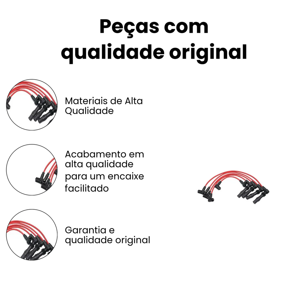 Cabo de Vela de Ignição Gol 1.0 16V 1997-2001 ST-V24 - Imagem 2