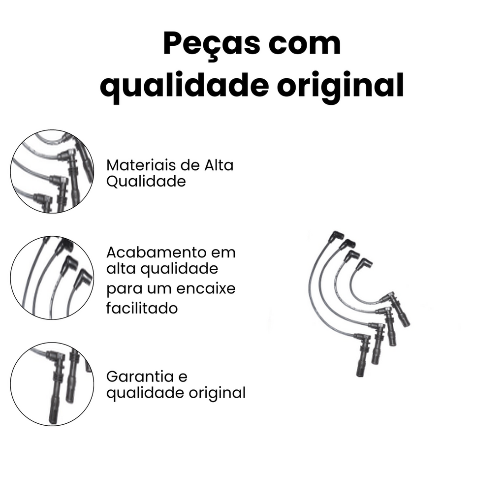 Cabo de Vela de Ignição VW 1.0 16V Polo Gol Parati - Imagem 3