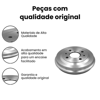 Tambor de Freio Traseiro - Uno/Prêmio - T42 - Imagem 3