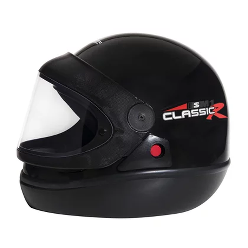 Capacete San Marino Classic Tam.60 Preto Universal - Imagem 4