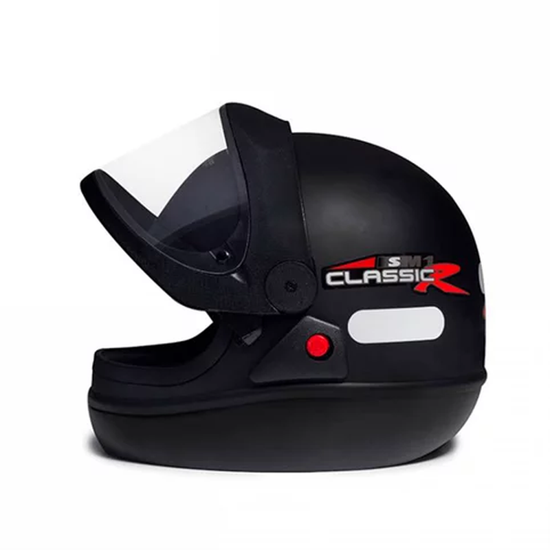 Capacete San Marino Classic Tam. 58 Preto Universal - Imagem 4