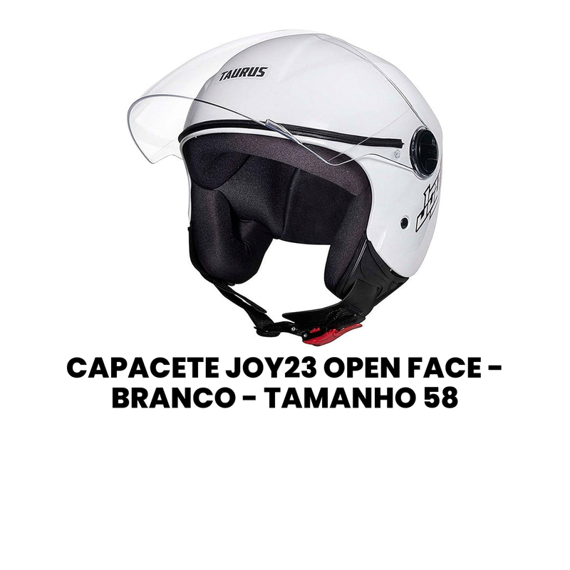 Capacete Joy23 Open Face Branco Tam. 58 - Imagem 2