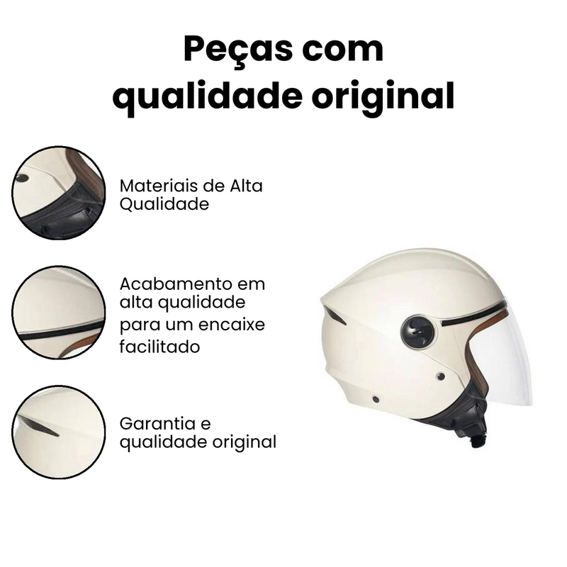 Capacete Joy23 By Taurus Bege Perolado Tam 58 - Imagem 3