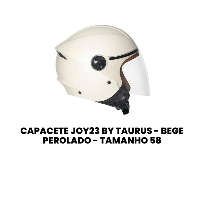 Capacete Joy23 By Taurus Bege Perolado Tam 58 - Imagem 2