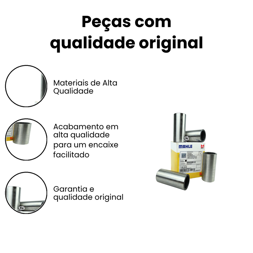 TUCHO DA VALVULA MAHLE 11-130 CARGO (TVM-4015) - Imagem 3