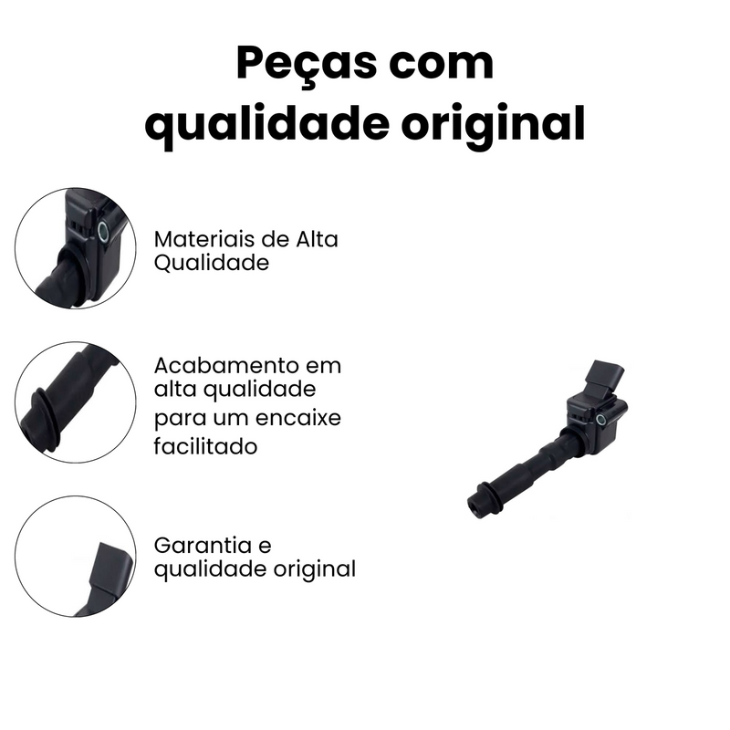 Bobina Ignição Volkswagen Fox Gol Plus Gol Rock Seleção 1.0 - Imagem 3