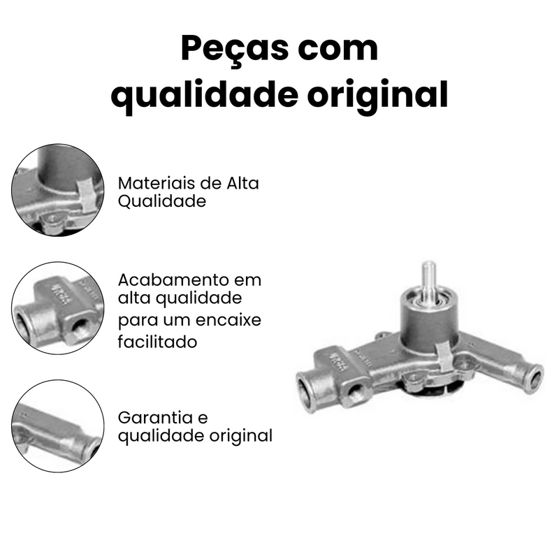 Bomba Água Fiat Uno 1984-2016 Elba 1986-1996 Fiorino 1986-20 - Imagem 3
