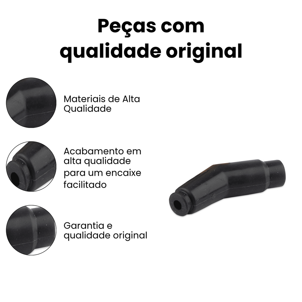 Cachimbo Vela Preto Honda CG 160 XRE 190 NXR 150 - Imagem 2