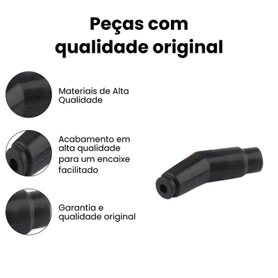 Cachimbo Vela Preto Honda CG 160 XRE 190 NXR 150 - Imagem 2
