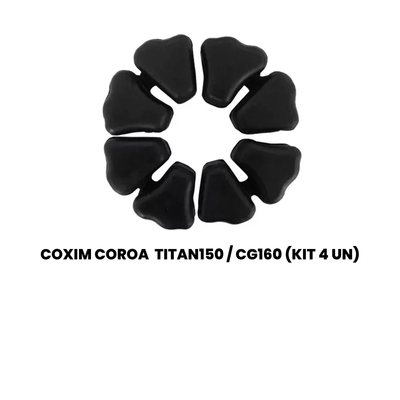 Coxim Coroa Titan 150 / CG 160 (Kit 4 Unidades) - CG CG - Imagem 2