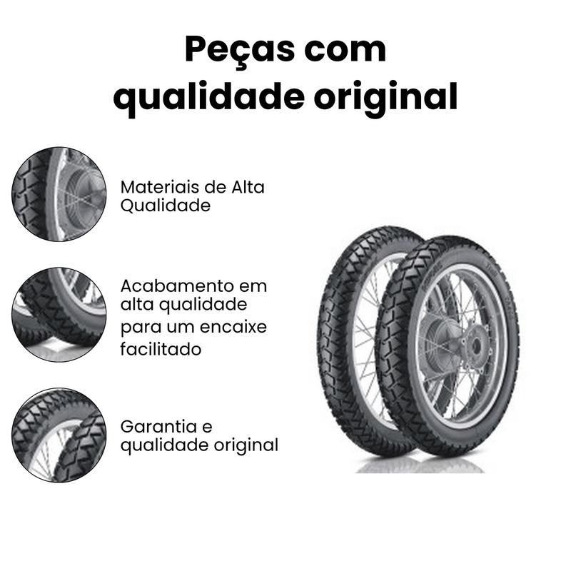 Pneu Street ST200 80 100-14 49L Traseiro Reforçado Compatíve - Imagem 3