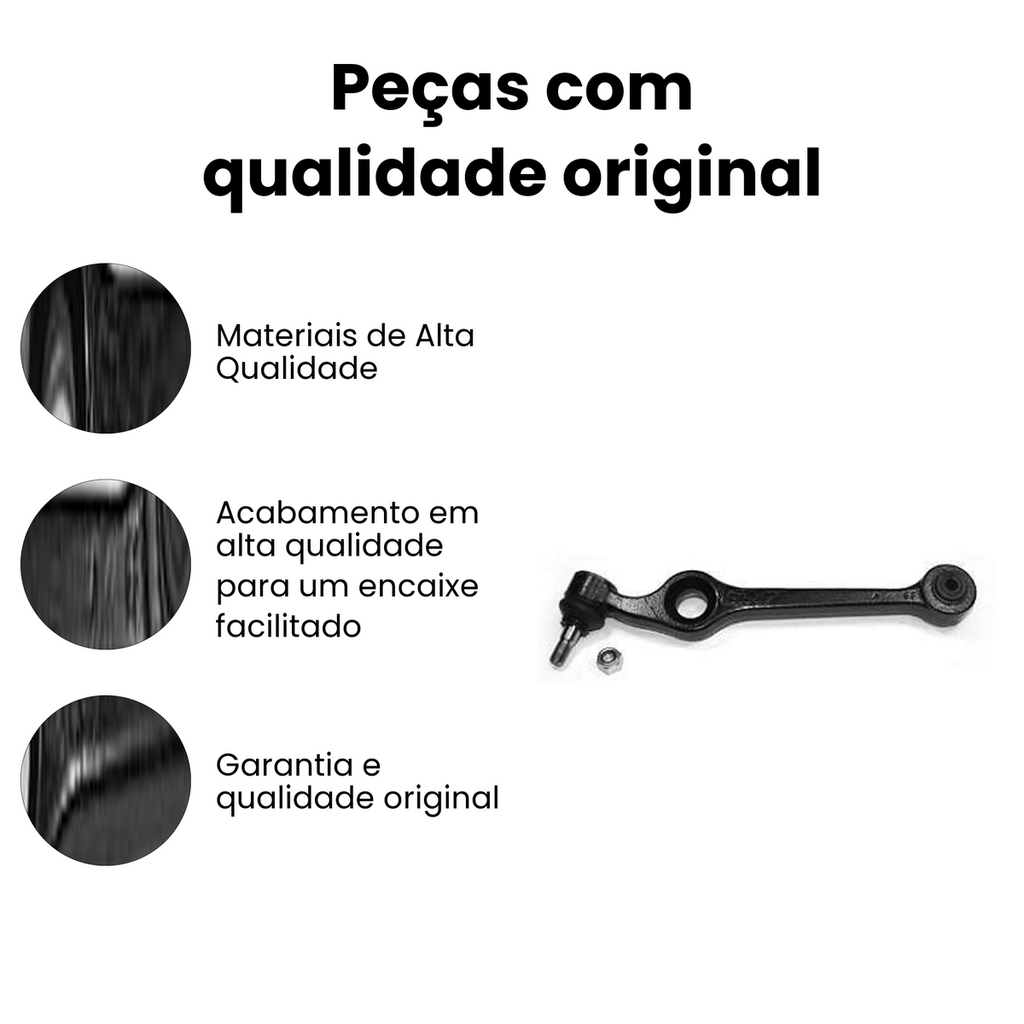 BRAÇO SUSPENSÃO DIANTEIRO DIREITO/ESQUERDO FIAT VKDS 6023 - Imagem 3