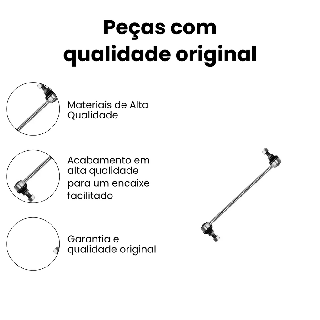 Bieleta Suspensão Fiat Argo 2002-2020 Bravo Cronos Linea Pun - Imagem 3