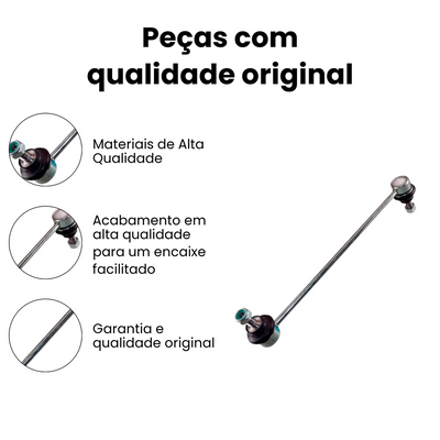 Bieleta Direita Esquerda Volkswagen Voyage Gol Fox Crossfox - Imagem 3