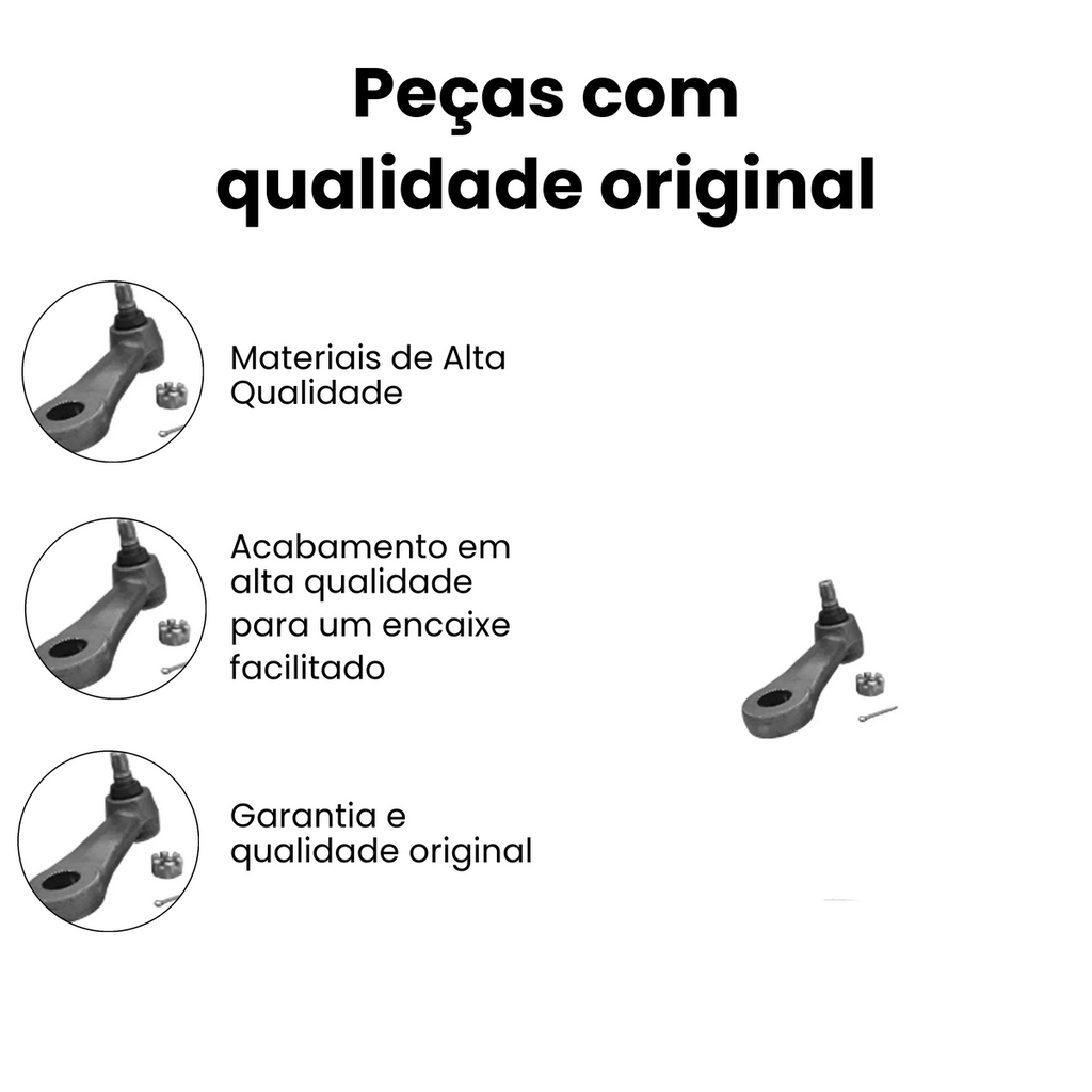 BRACO PITMAN DIANTEIRO ESQUERDO CHEVROLET VKY 6174 - Imagem 3