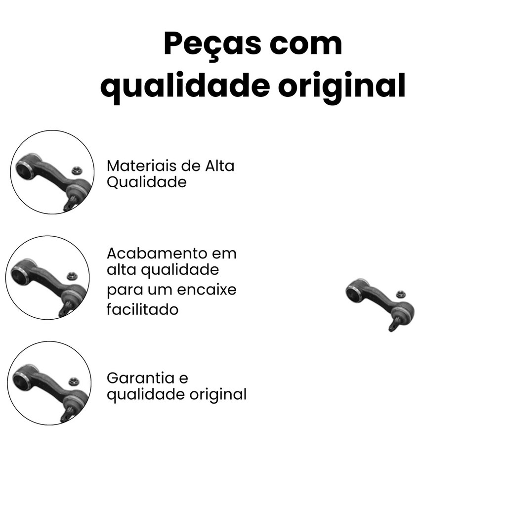 BRACO AUXILIAR DIANTEIRO DIREITO CHEVROLET VKY 6176 - Imagem 3