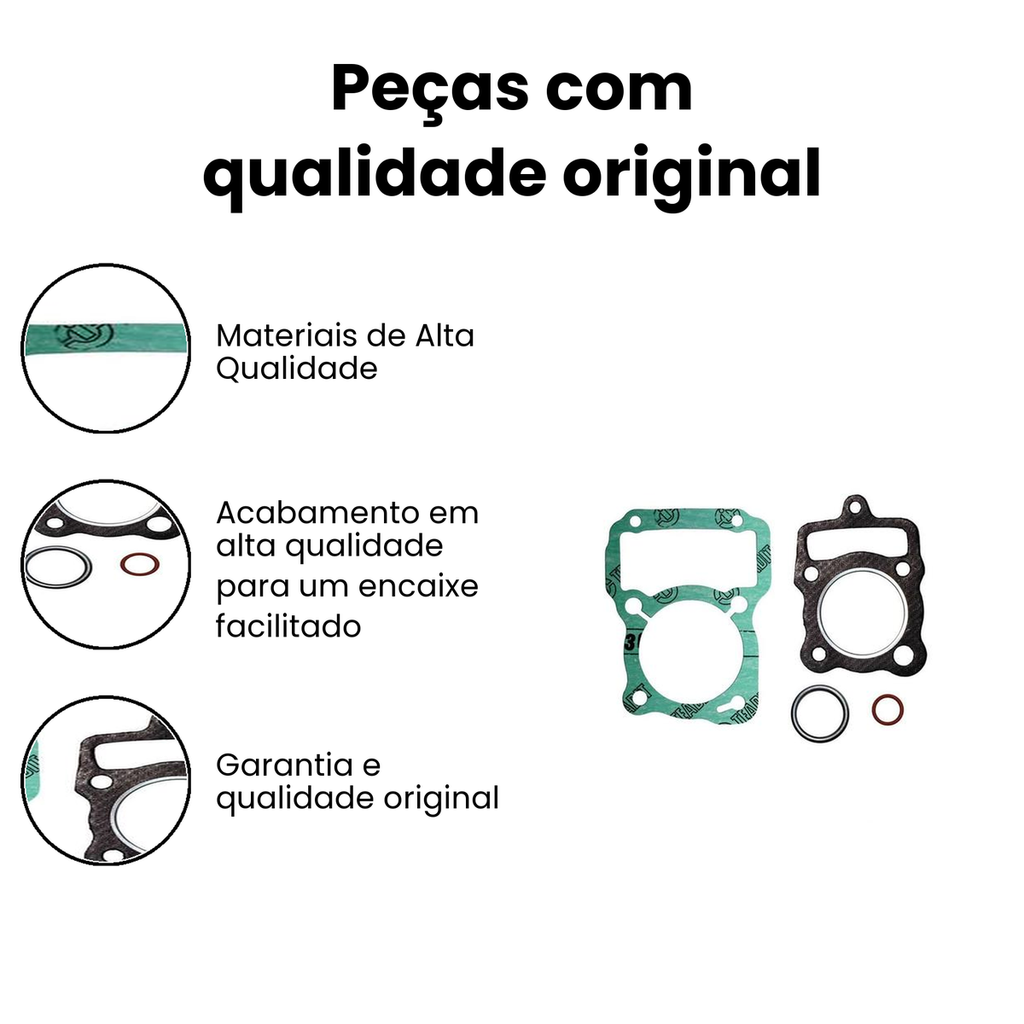 Junta Kit Superior CG 125 (-92) Vedamotors - CG, ML - Imagem 3