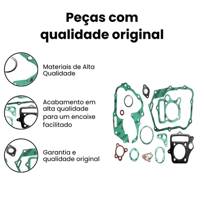 Jogo Junta Honda Pop 110i/Biz 110i C/ Oring - Vedamotors - Imagem 3