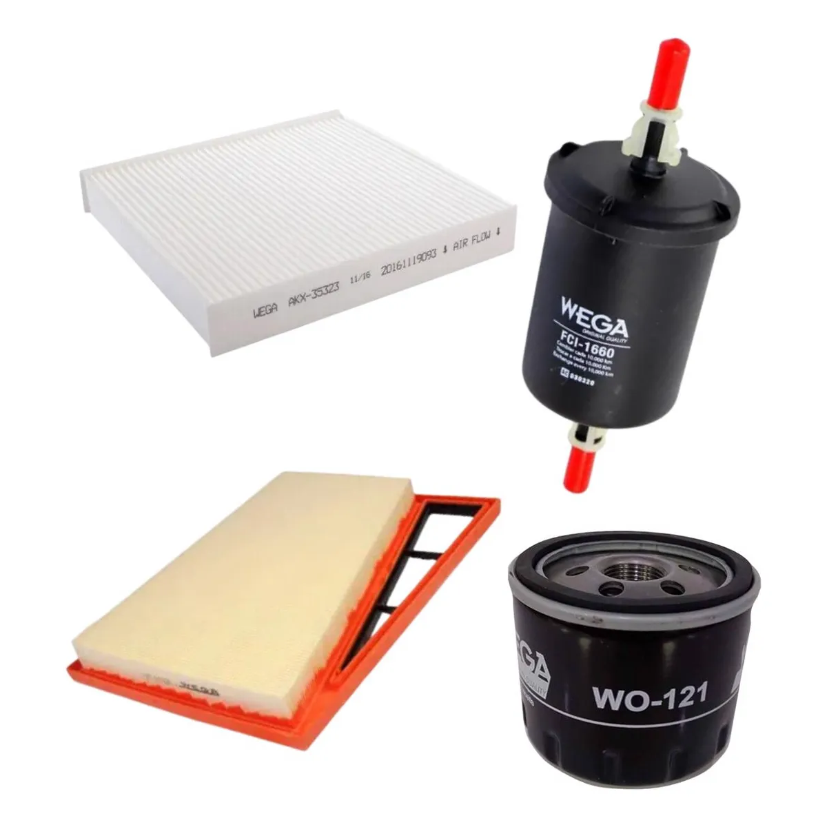 Kit Filtro Fiat Argo Cronos Mobi Pulse Strada Uno 1.0 1.3