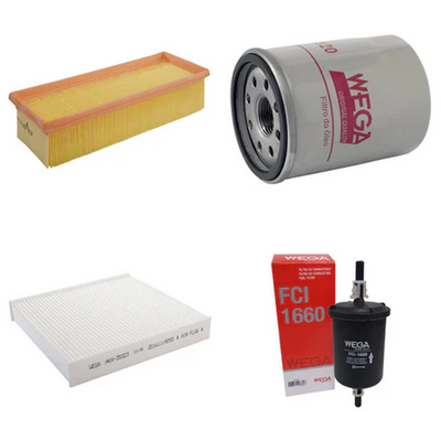 Kit Filtro Fiat Uno GS Fiorino 1.0 1.4 2010-2022 - Imagem 1