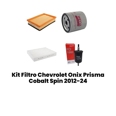 Kit Filtro Chevrolet Onix Prisma Cobalt Spin 2012-24 - Imagem 3
