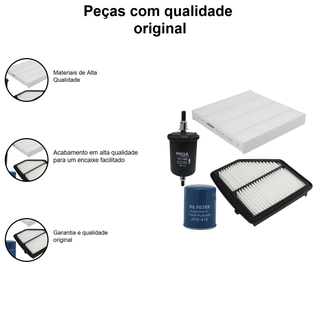 Kit Filtro Honda HR-V 1.8 16V 15-19 - Imagem 4