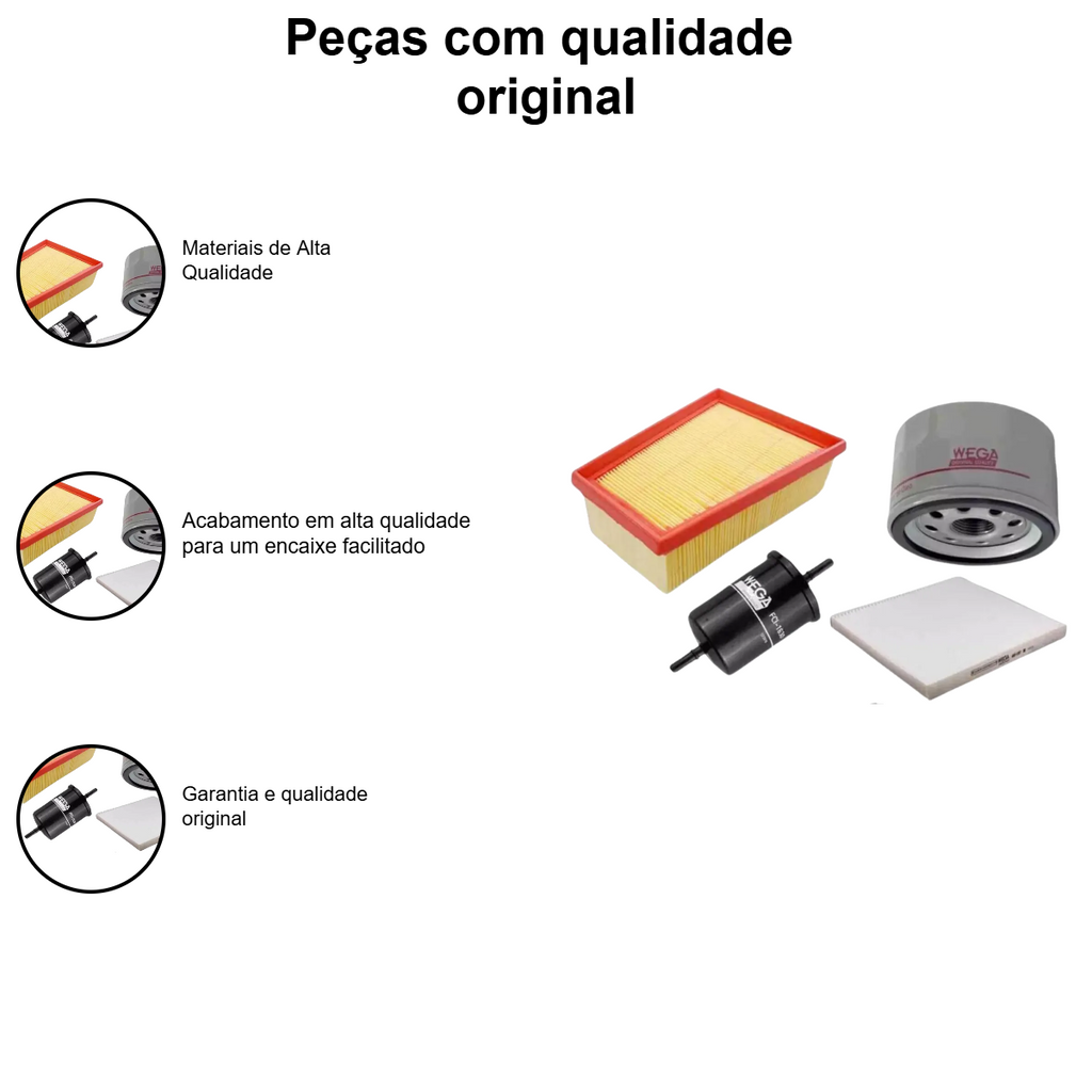 Kit Filtro Renault Duster Sandero Logan 1.6 2.0 16v - Imagem 4