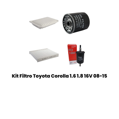 Kit Filtro Toyota Corolla 1.6 1.8 16V 08-15 - Imagem 3