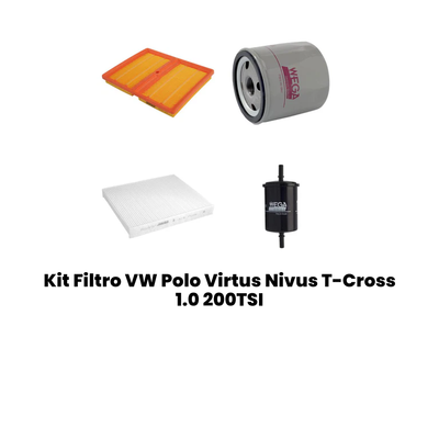 Kit Filtro VW Polo Virtus Nivus T-Cross 1.0 200TSI - Imagem 3